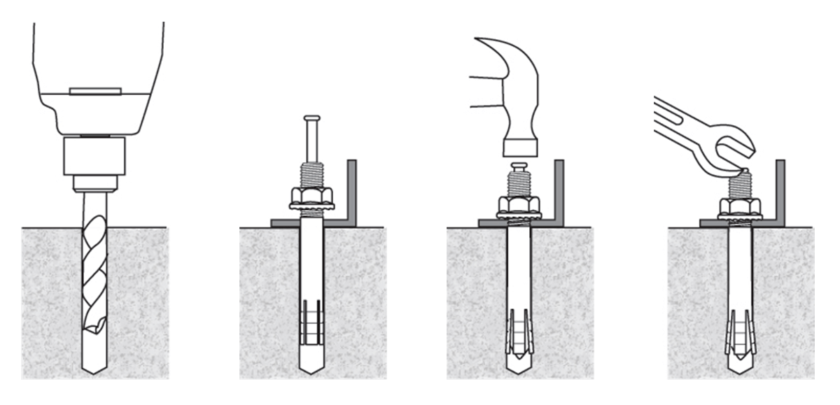 Strike It Center Pin Drive Anchor installation instructions